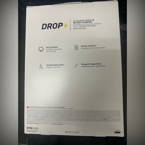 NEW - Otterbox iPad (7th, 8th, and 9th gen) Case
Defender Series - Black - Picture 5 of 6